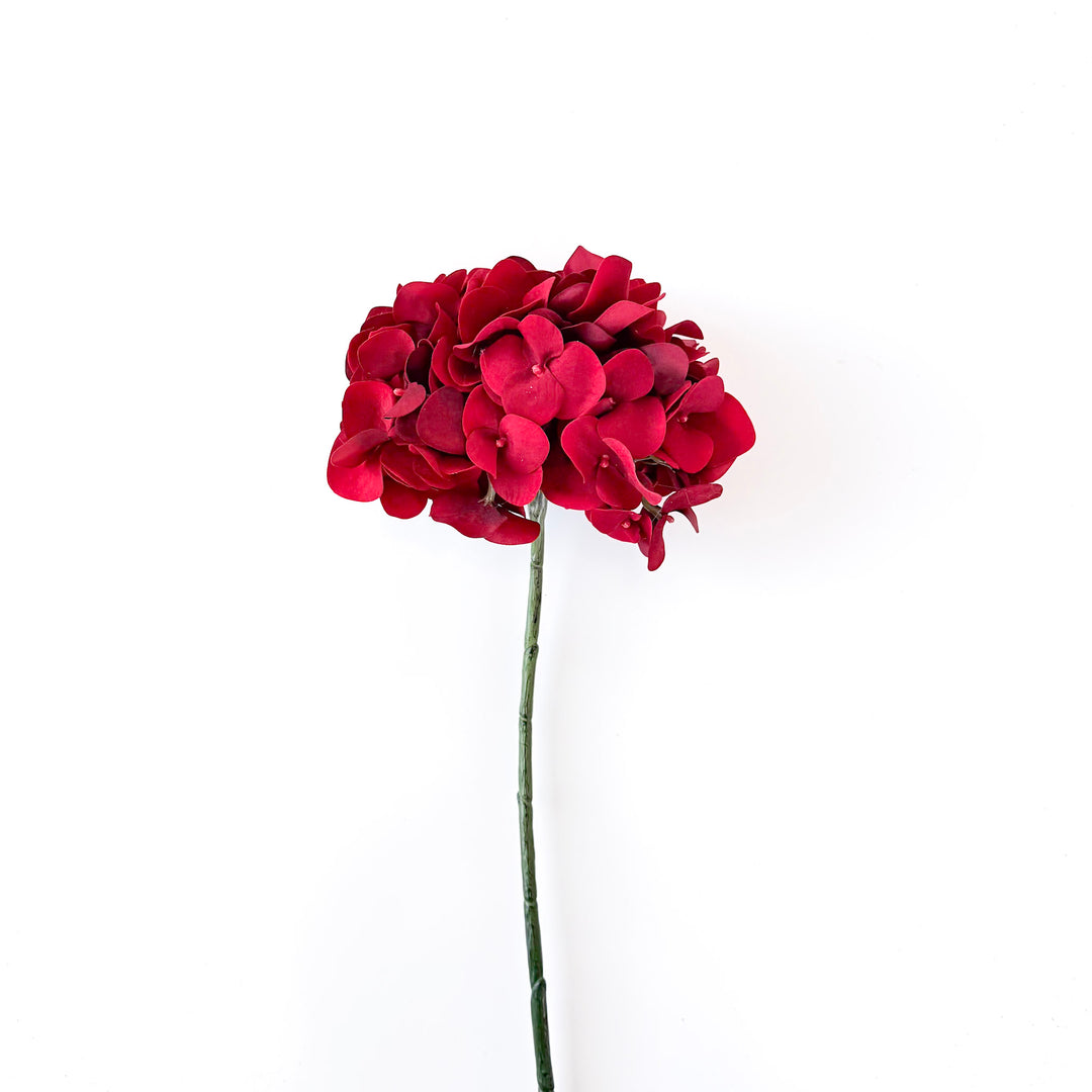 Scarlet Red Velvet Hydrangea Spray