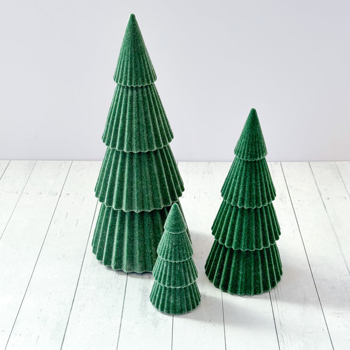 Green Velvet Tiered Tree