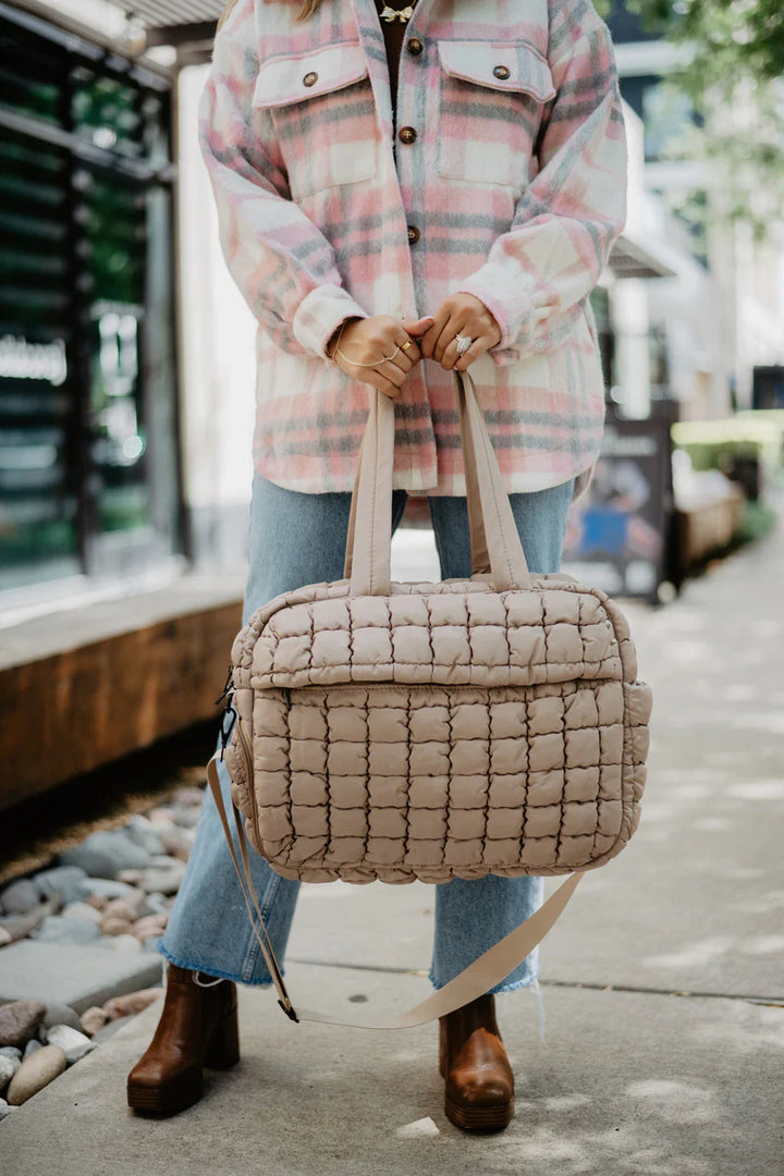 Quilted Weekender Bag