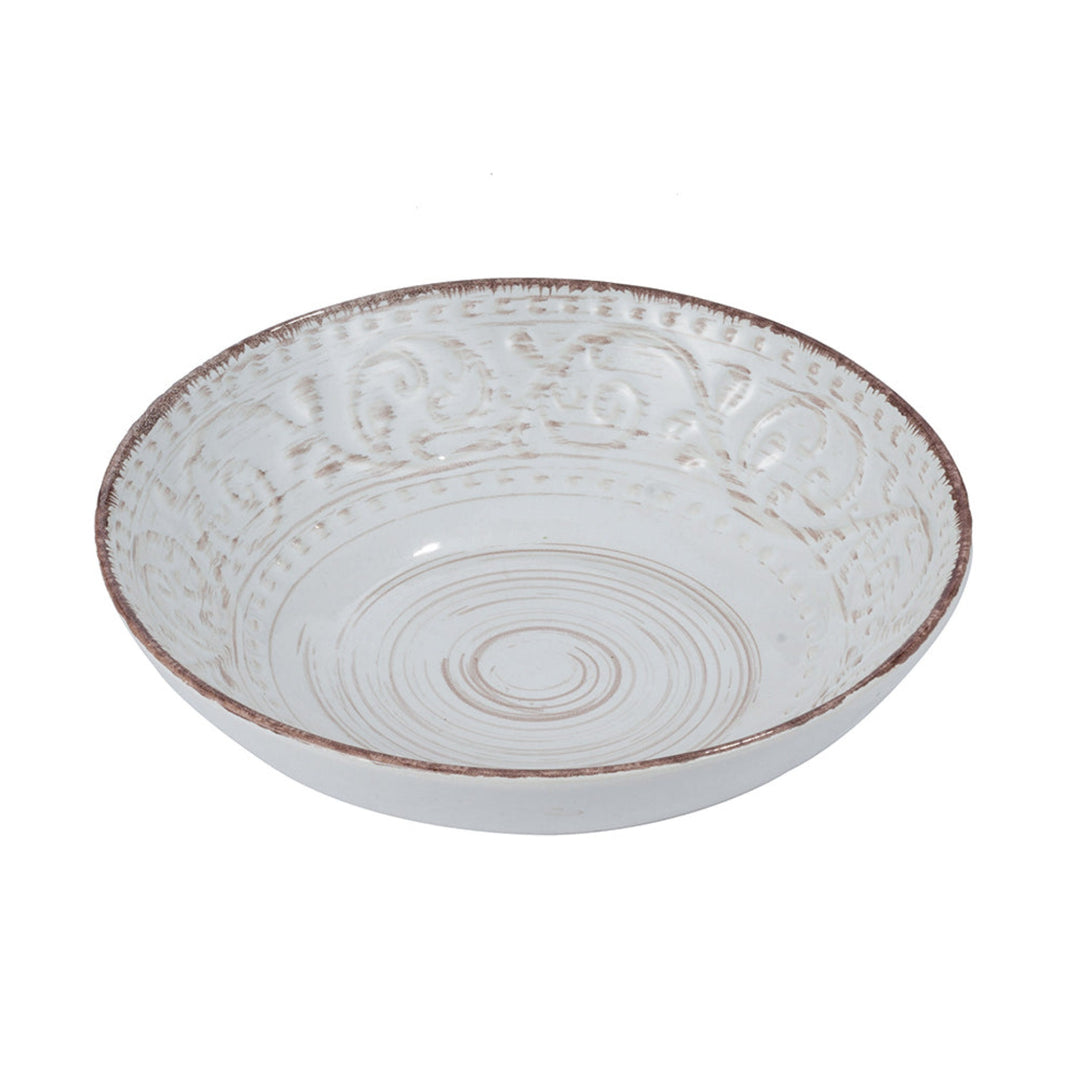 Rustic Flare White Bowl