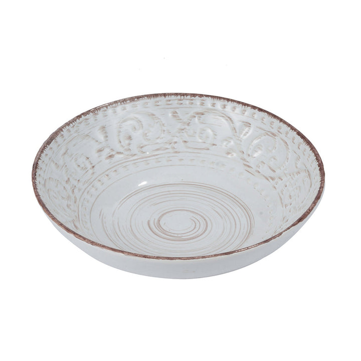 Rustic Flare White Bowl