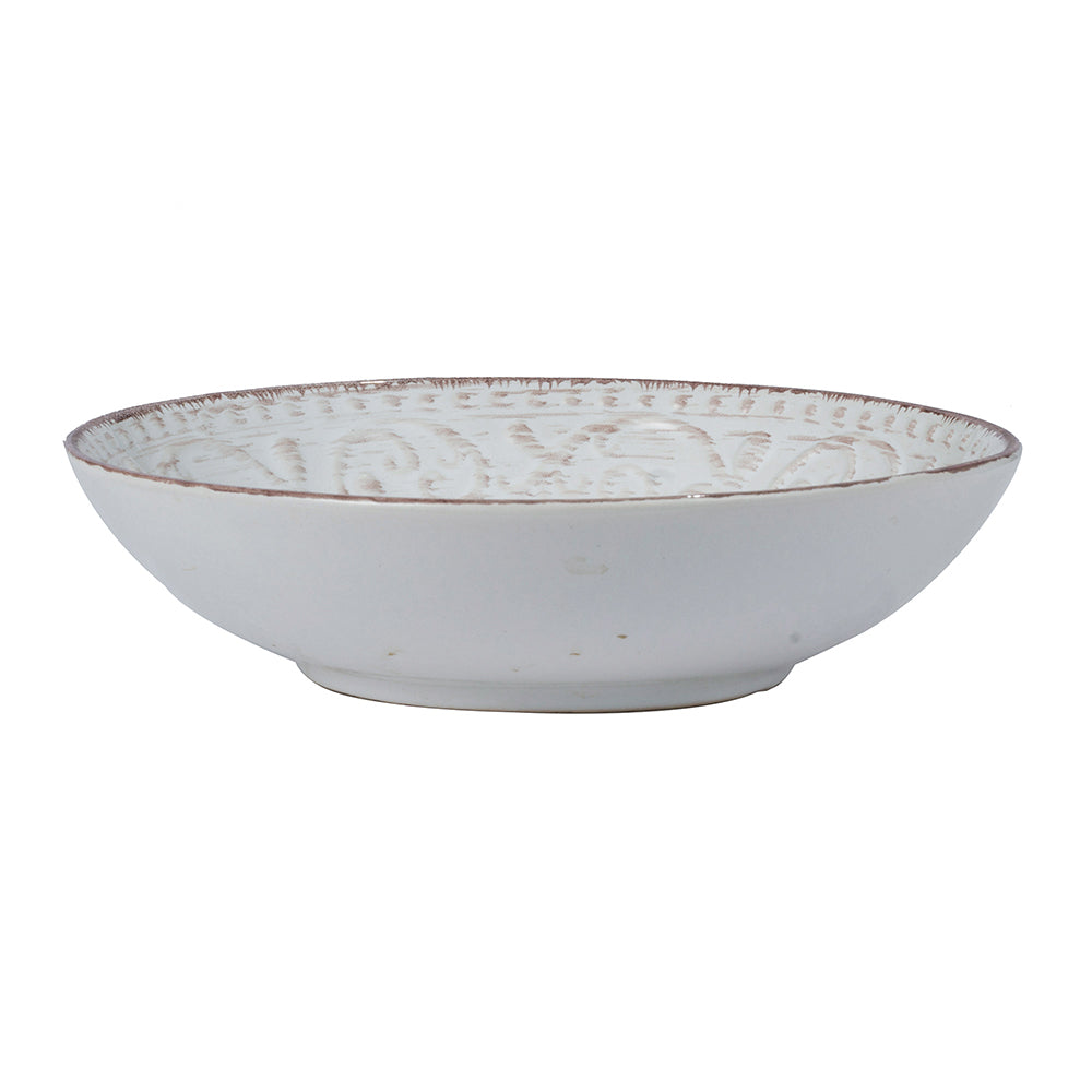 Rustic Flare White Bowl