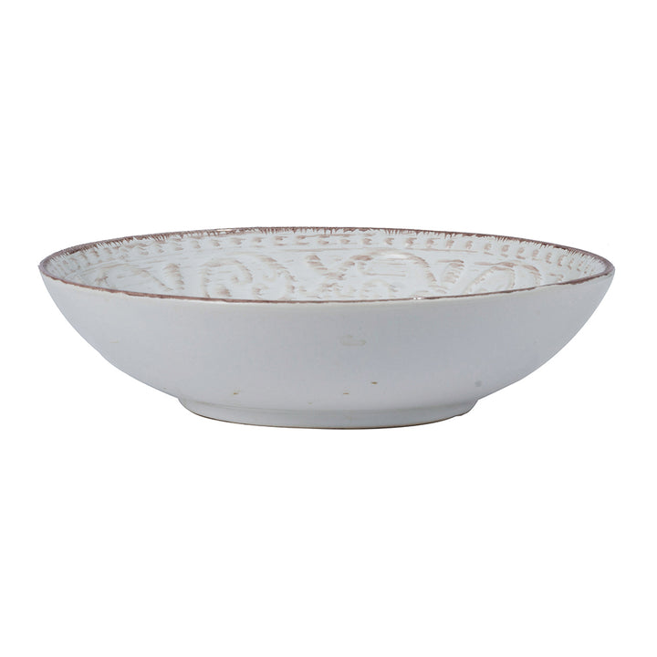 Rustic Flare White Bowl