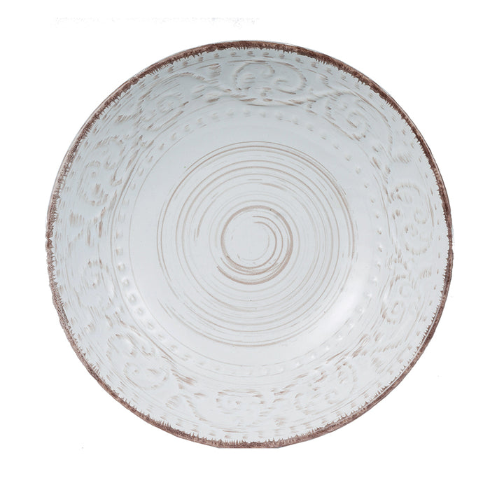 Rustic Flare White Bowl