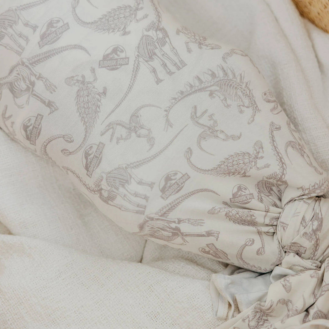 Jurassic Park Fossils Knit Swaddle Blanket