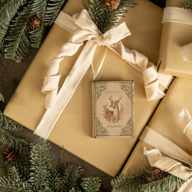 Winter Buck Book Ornament