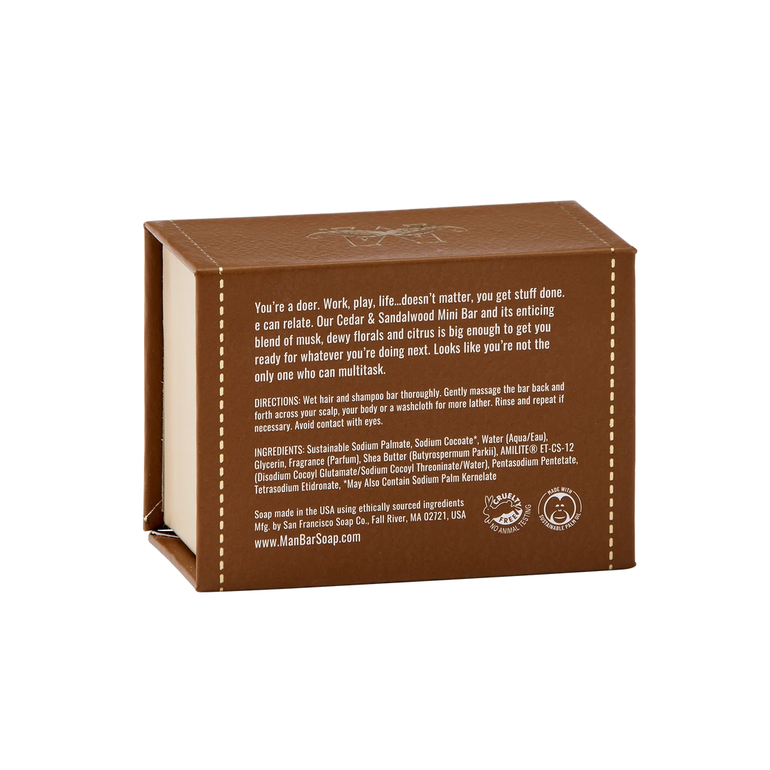 Cedar & Sandalwood Mini Man Bar