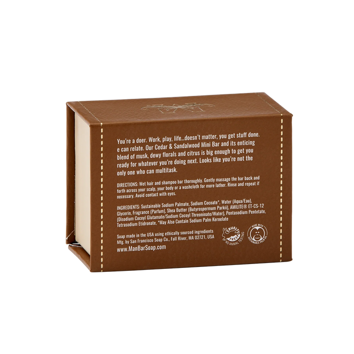 Cedar & Sandalwood Mini Man Bar