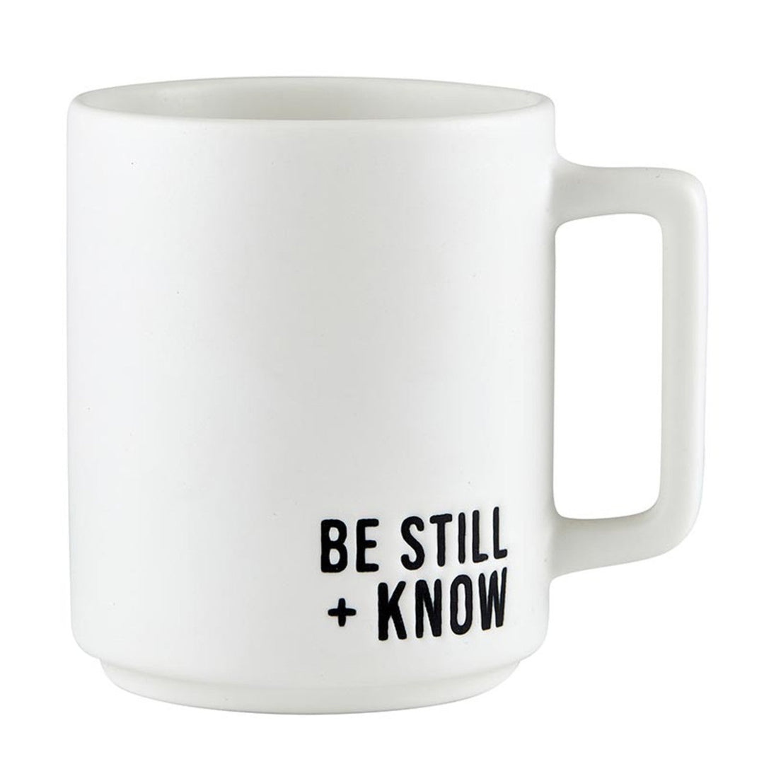 Be Still & Know Matte Cafe Mug