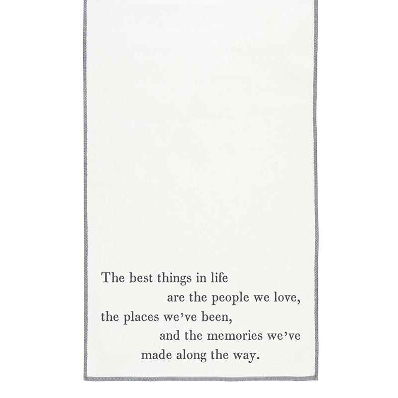The Best Things In Life Table Runner