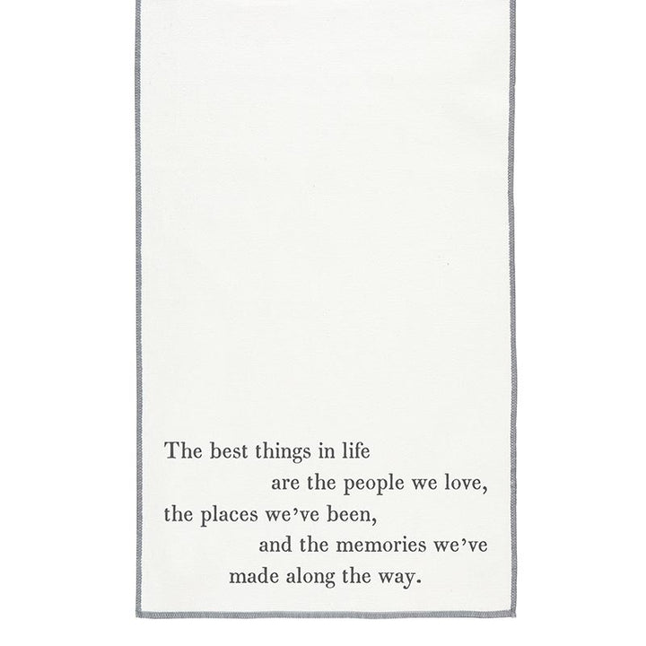The Best Things In Life Table Runner