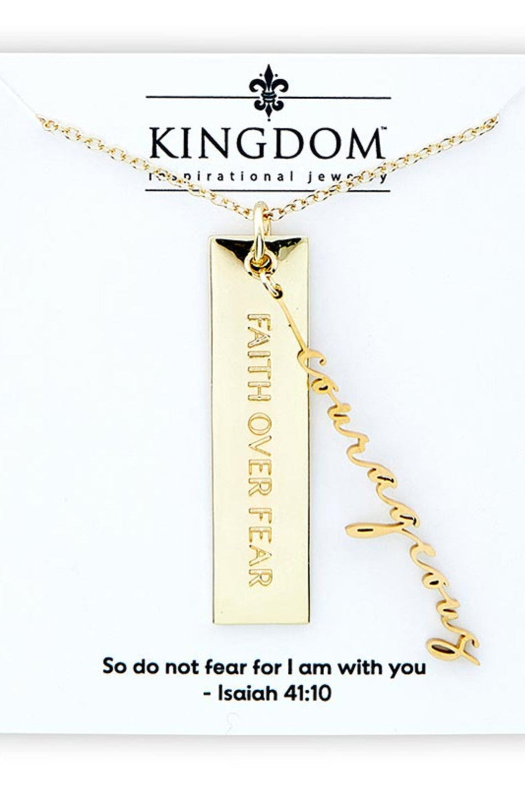 Courageous Faith Over Fear Necklace