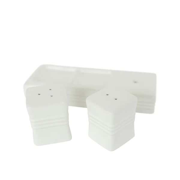 Nora Fleming Salt & Pepper Shaker Set Pinstripes