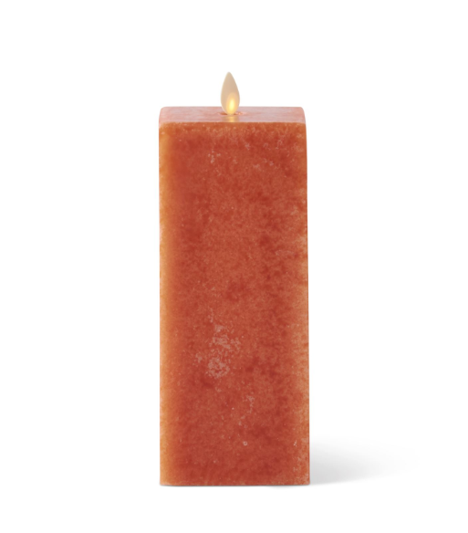 Orange Square Luminara Battery Candle