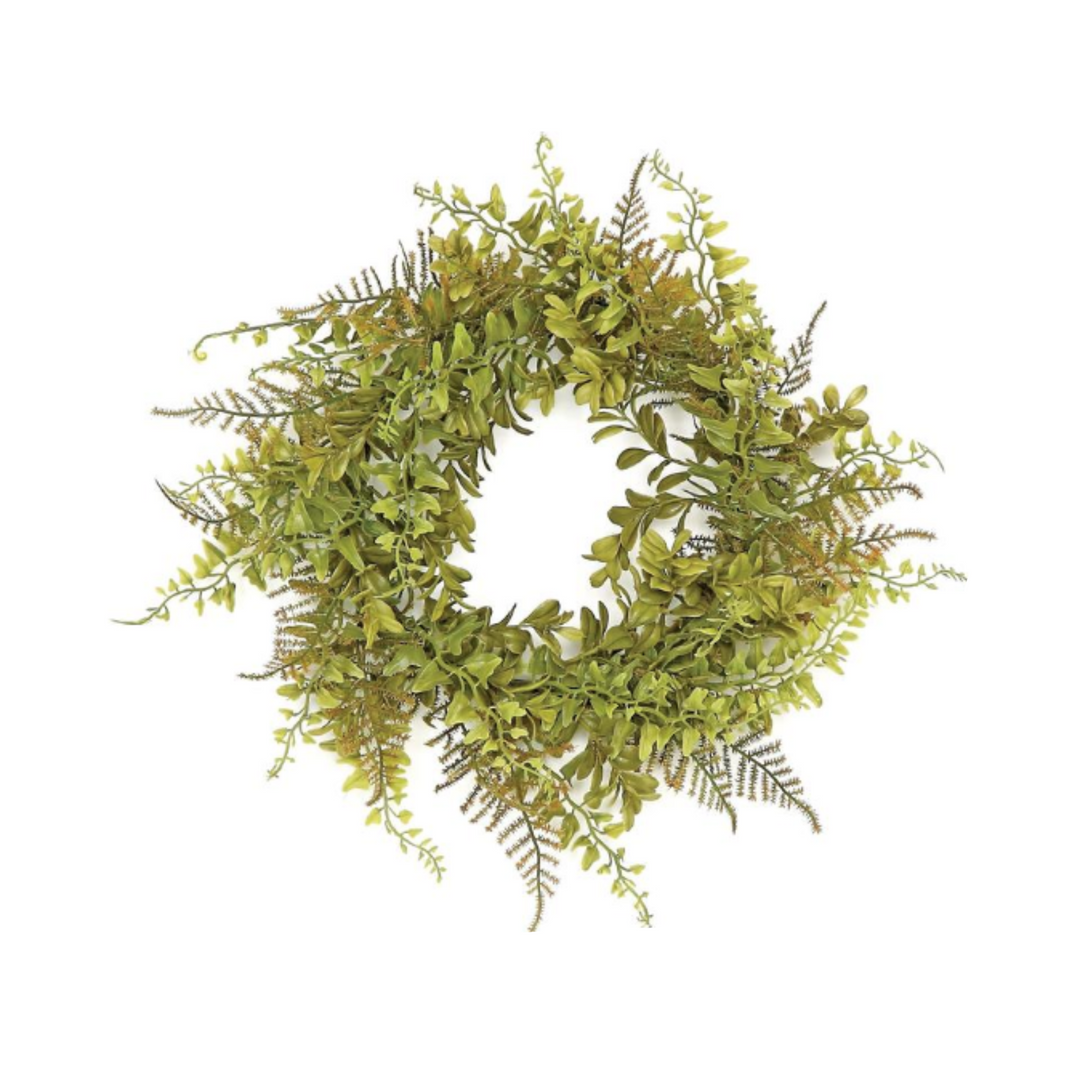 Mixed Fern Candle Ring