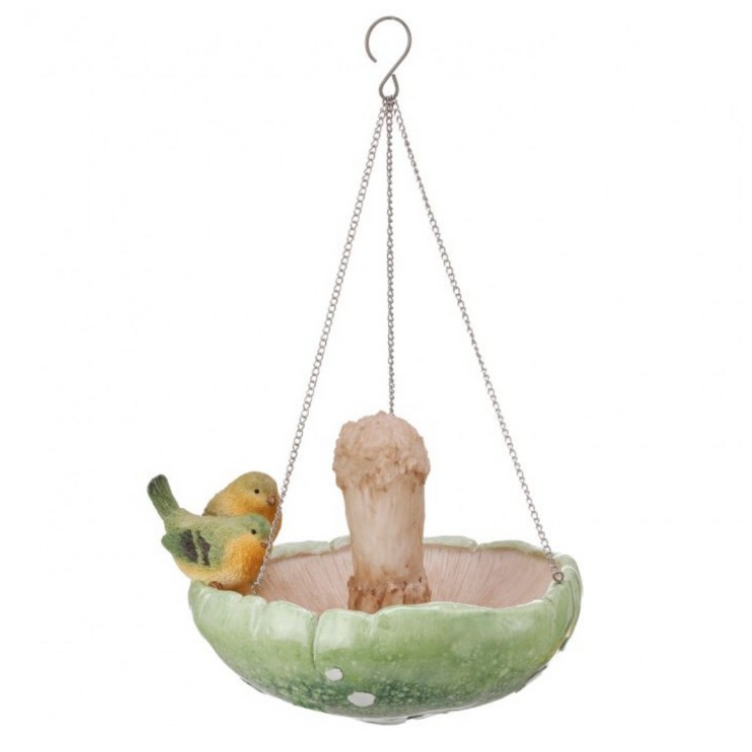 Hanging Mushroom Bird Feeder