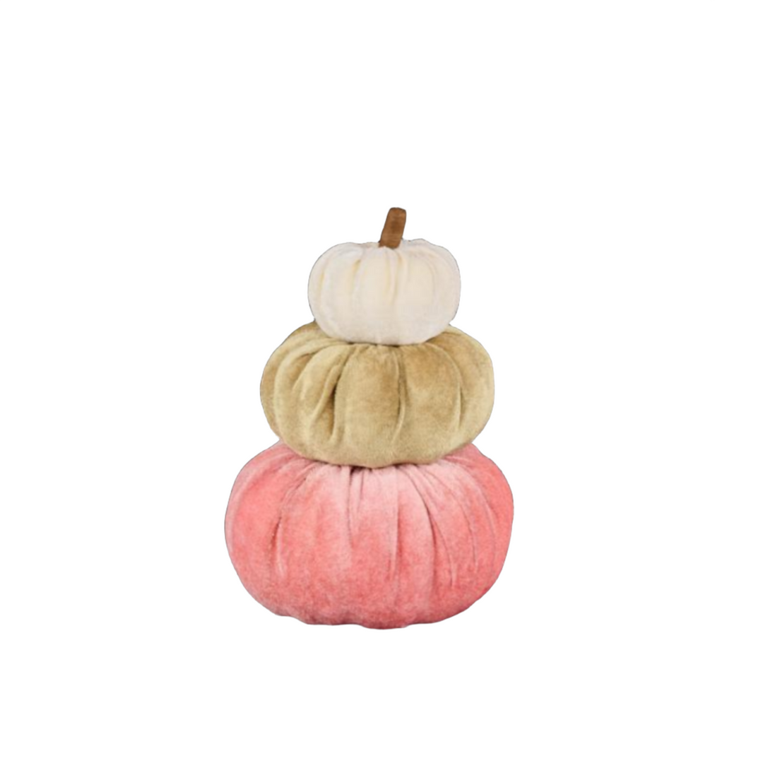 Velvet Pumpkin Stack