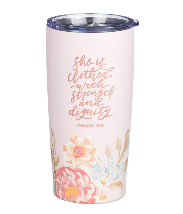 Positive Floral Tumbler
