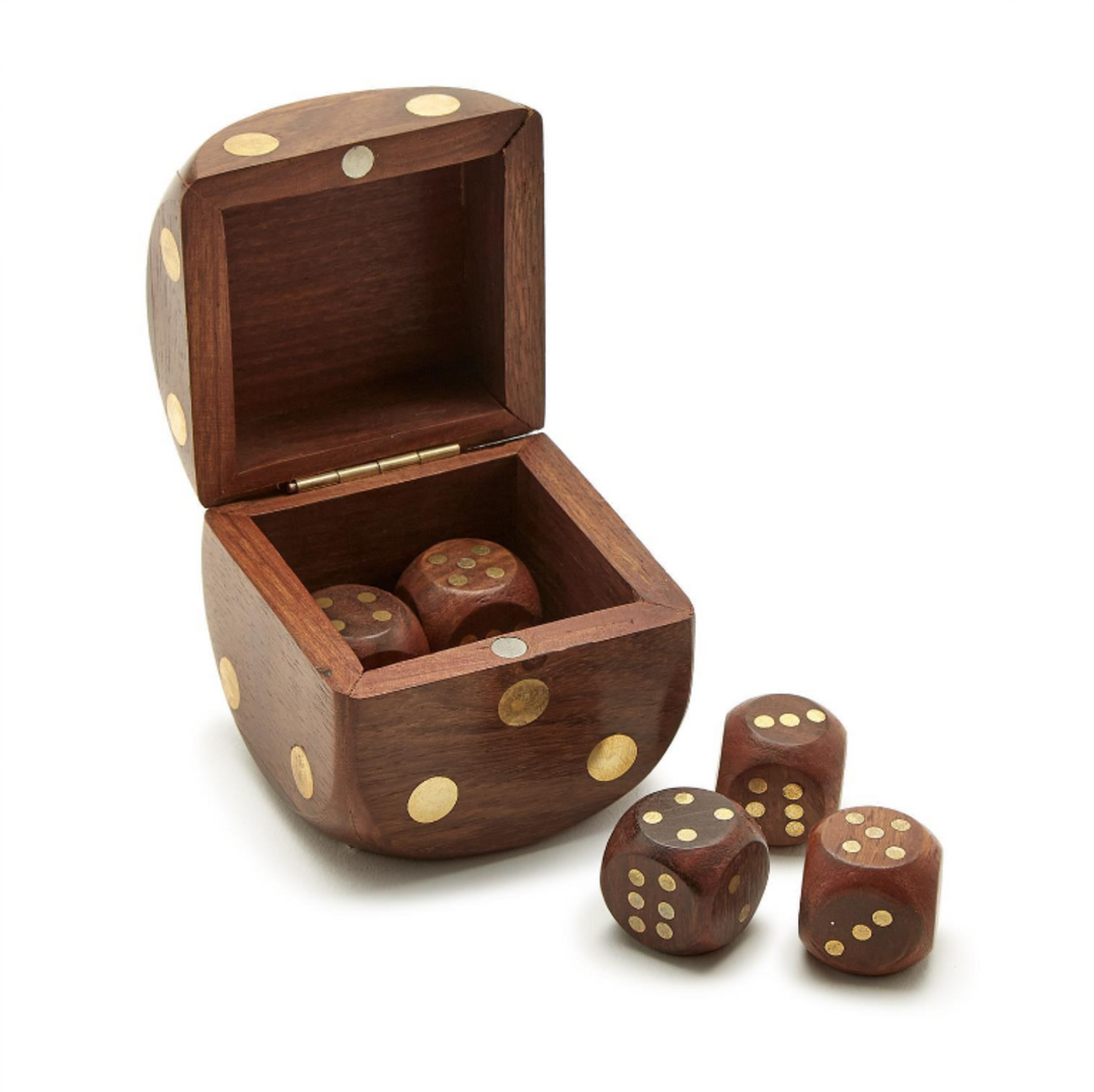 Wooden Dice Box Game