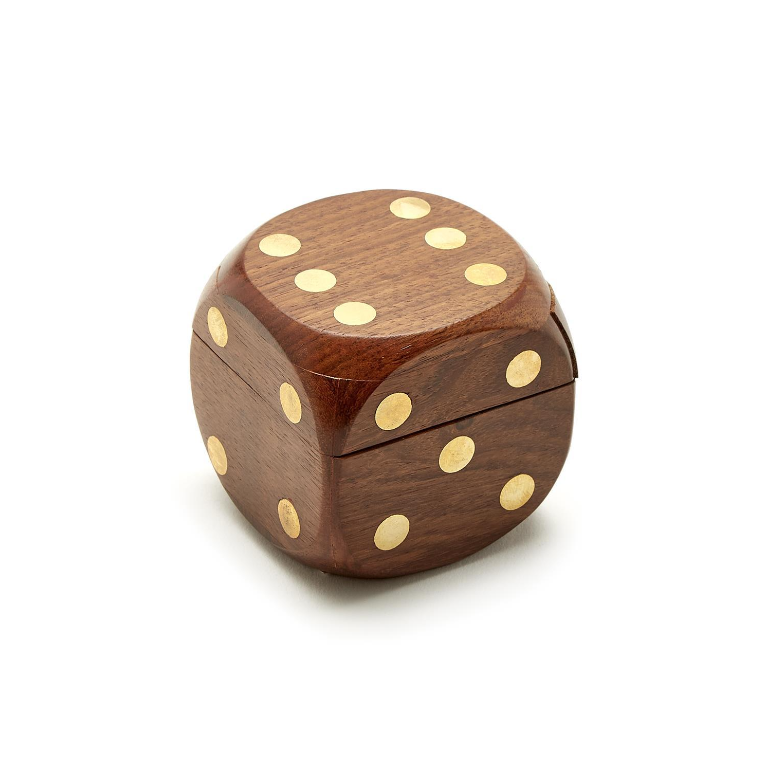Wooden Dice Box Game