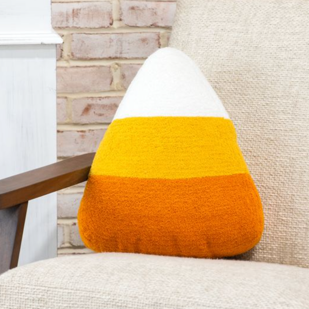 Plush Candy Corn Pillow