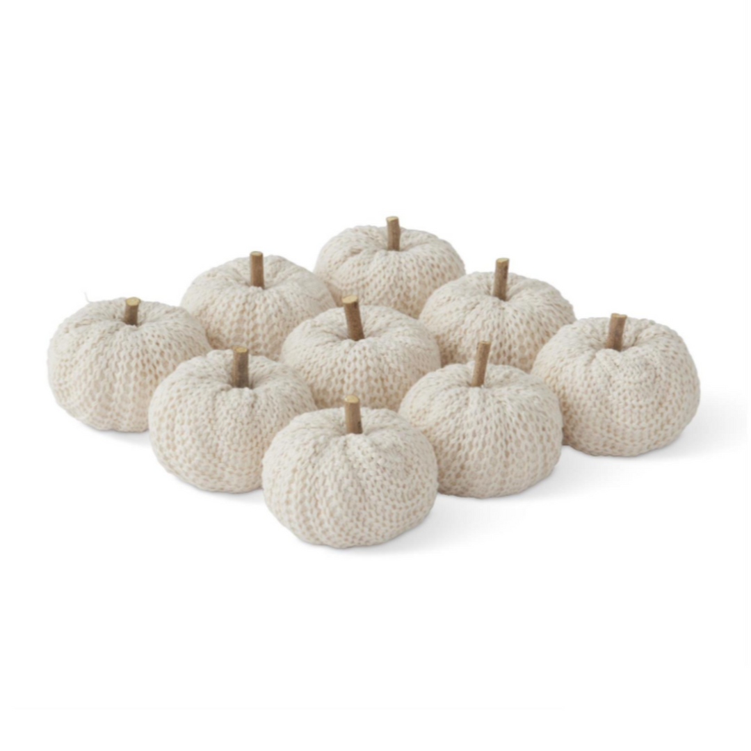 Cream Cotton Knit Filler Pumpkin