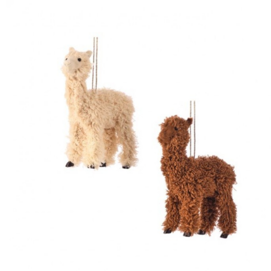 Fluffy Llama Ornament