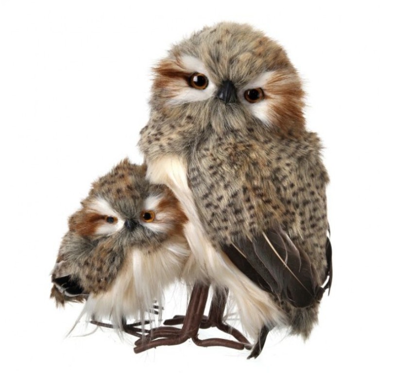 Plush Speckled Hoot Owl