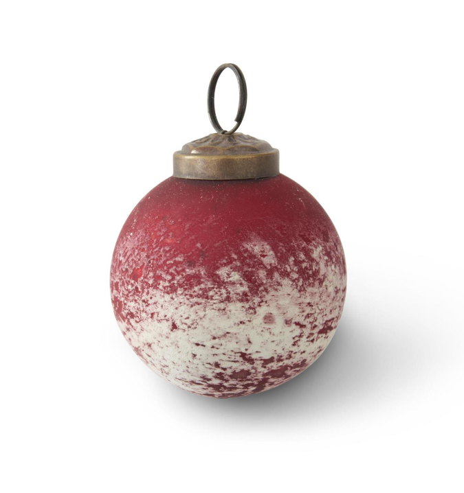 Texture Speckled Glass Ornament