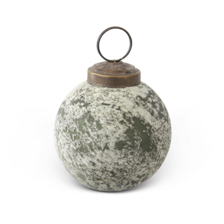 Texture Speckled Glass Ornament