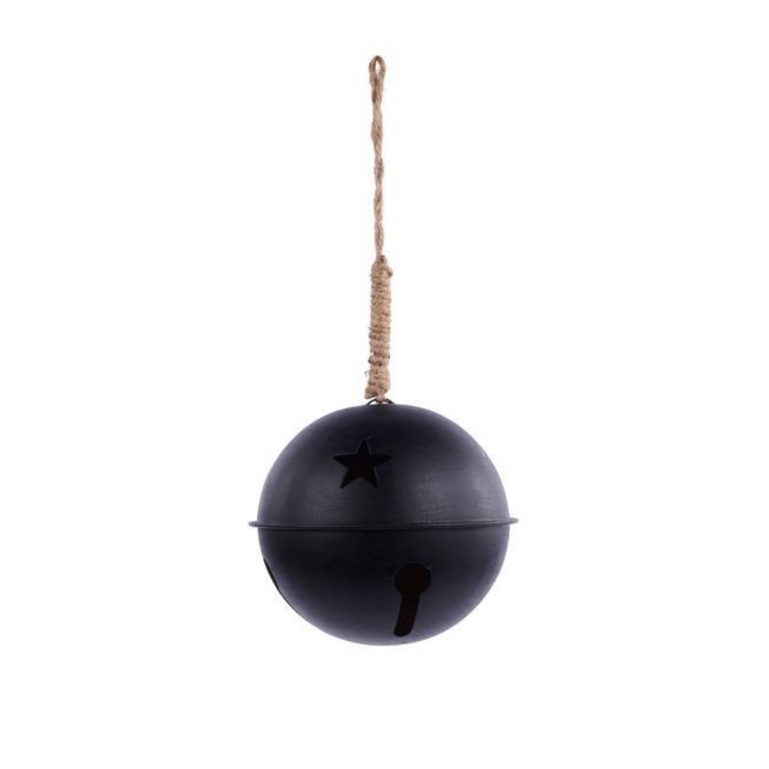 Antique Black Jingle Bell Ornament