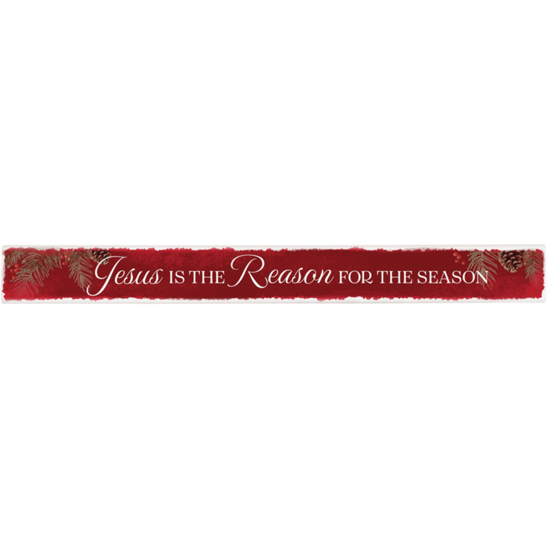 Jesus Is The Reason For the Season Wooden Sign