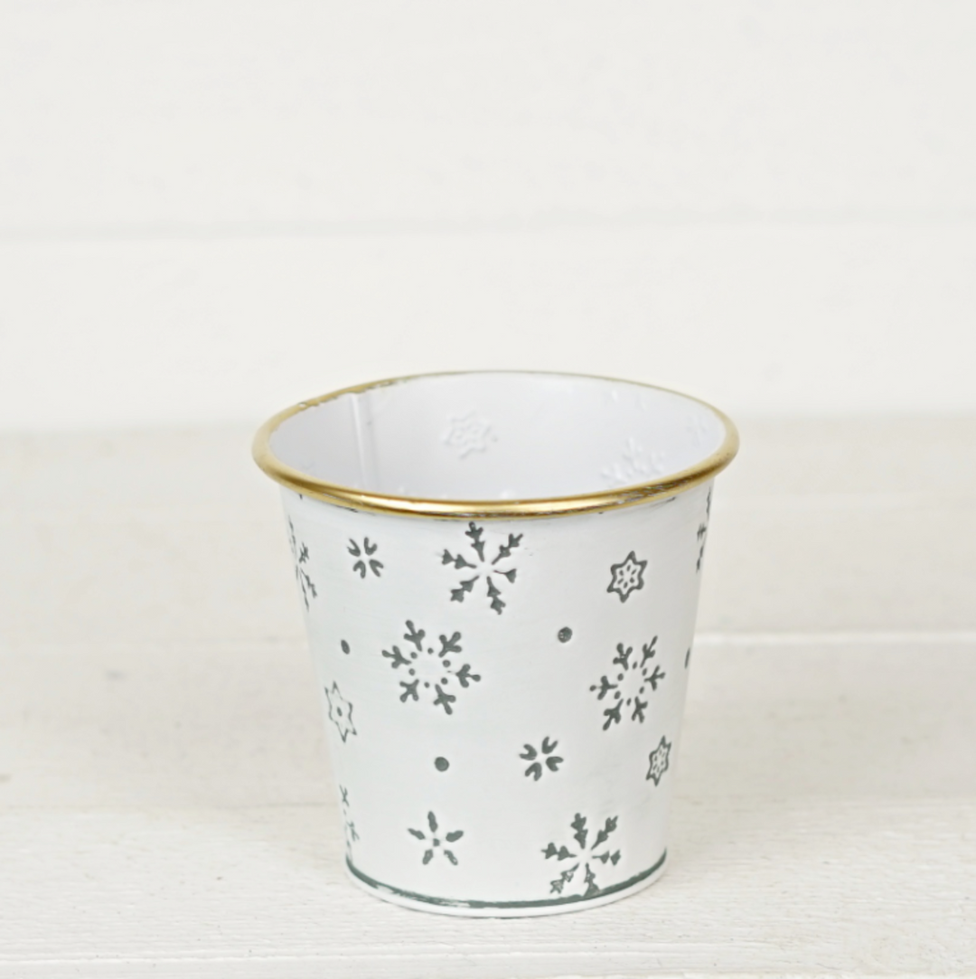 Snowflake Textured Bucket