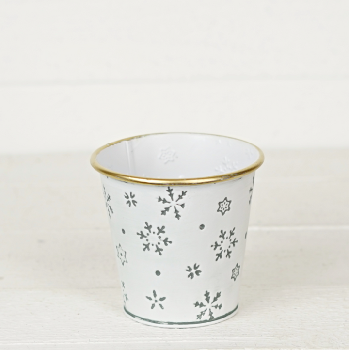 Snowflake Textured Bucket