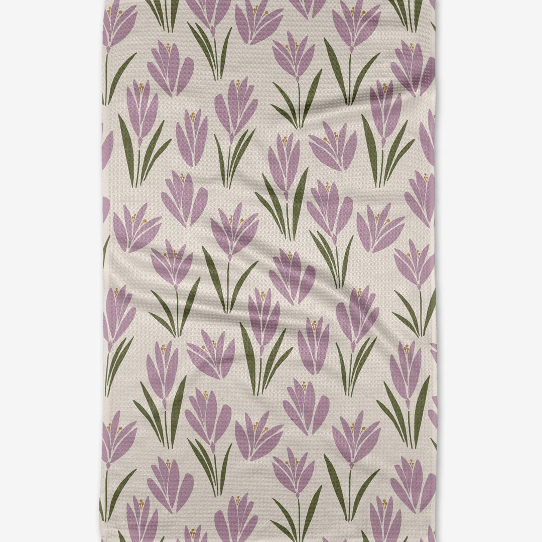 Geometry Tulip Bulbs Tea Towel