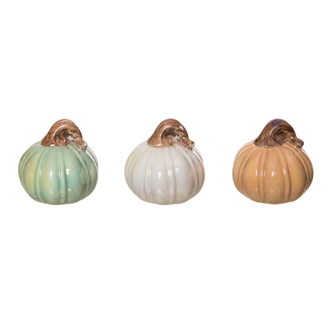 Autumn Elegance Iridescent Pumpkin