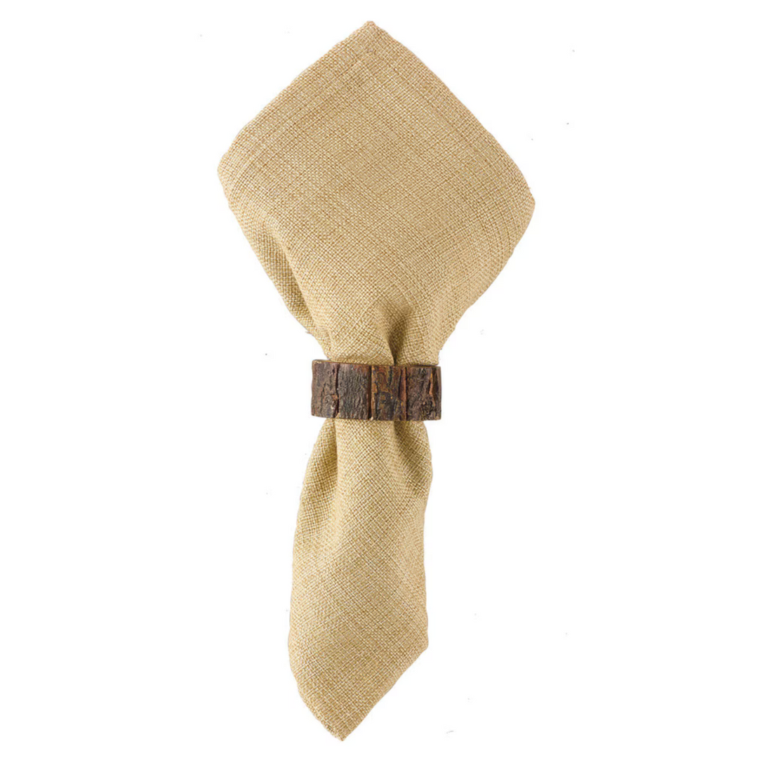 Bark Wood Napkin Ring