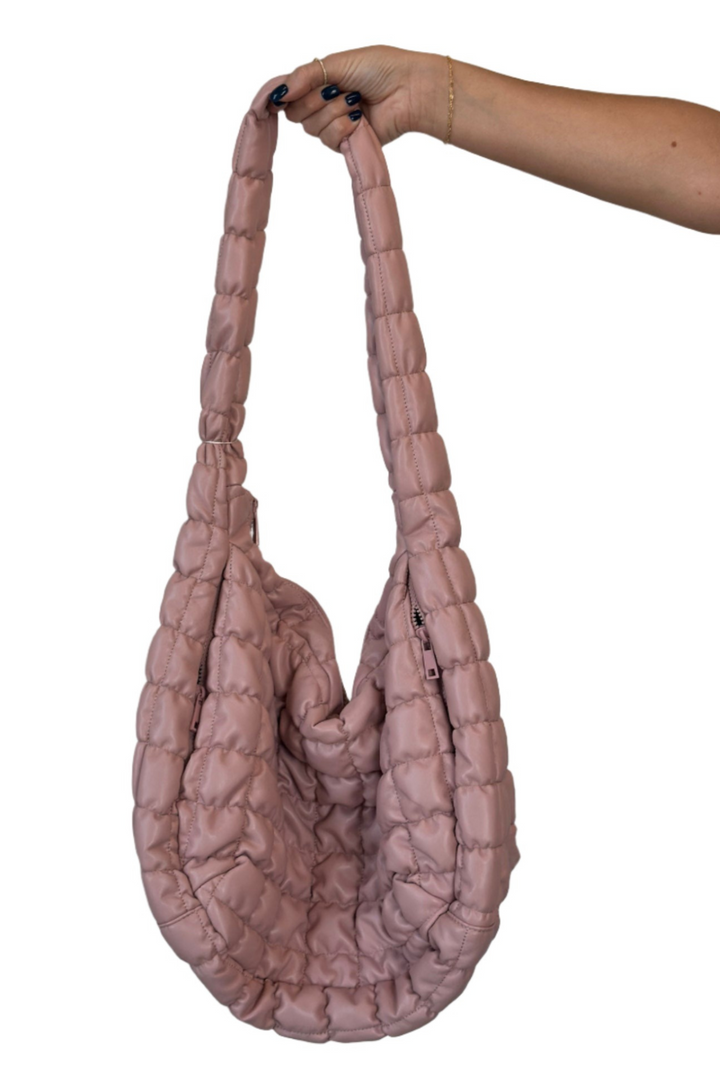 Faux Leather Quilted Bag