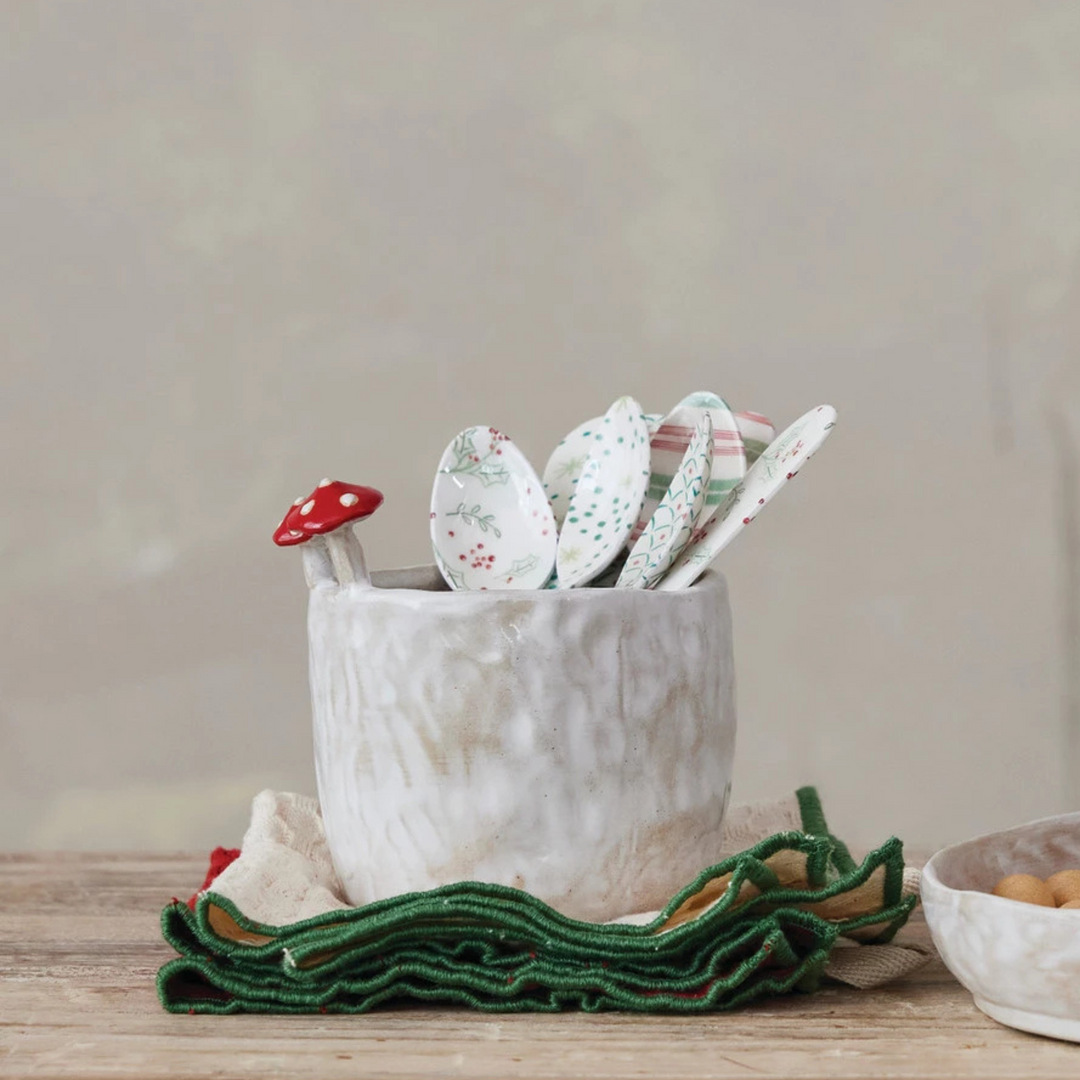 Woodland Christmas Mushroom Planter