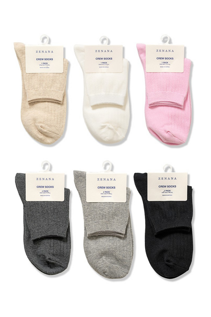 Cotton Crew Socks