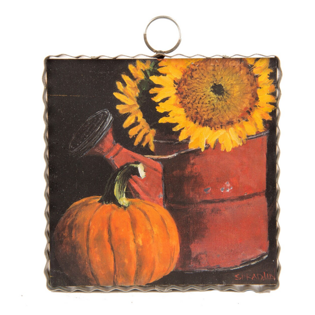 Sunflower Watering Can Mini Print