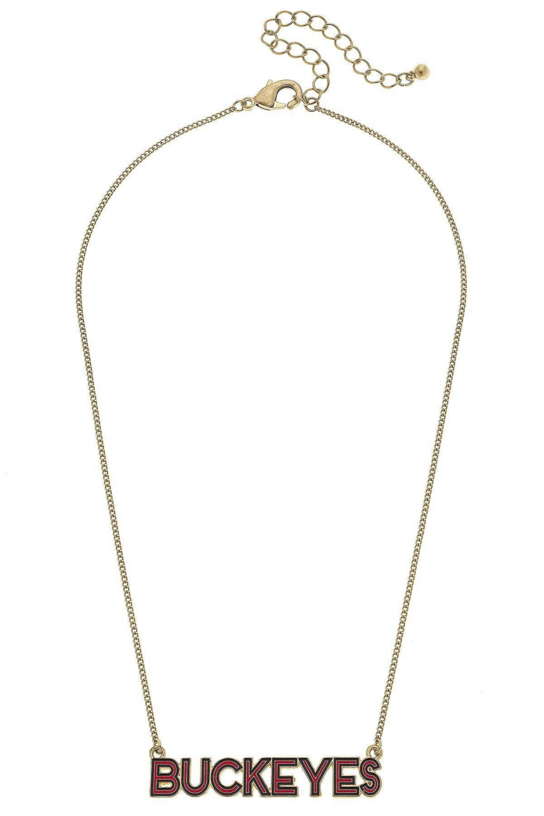 Ohio State Buckeyes Outline Necklace