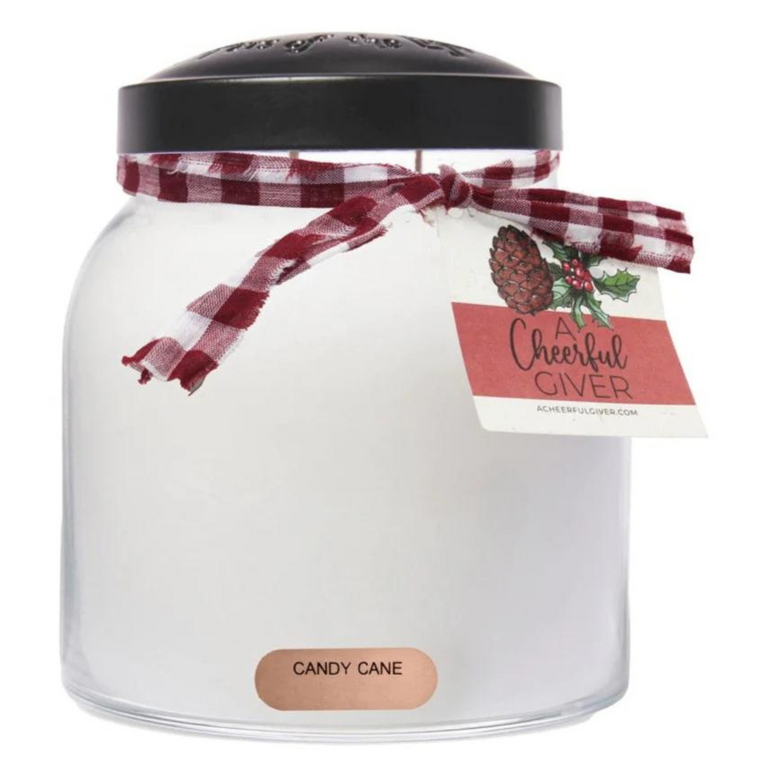 Candy Cane Jar Candle