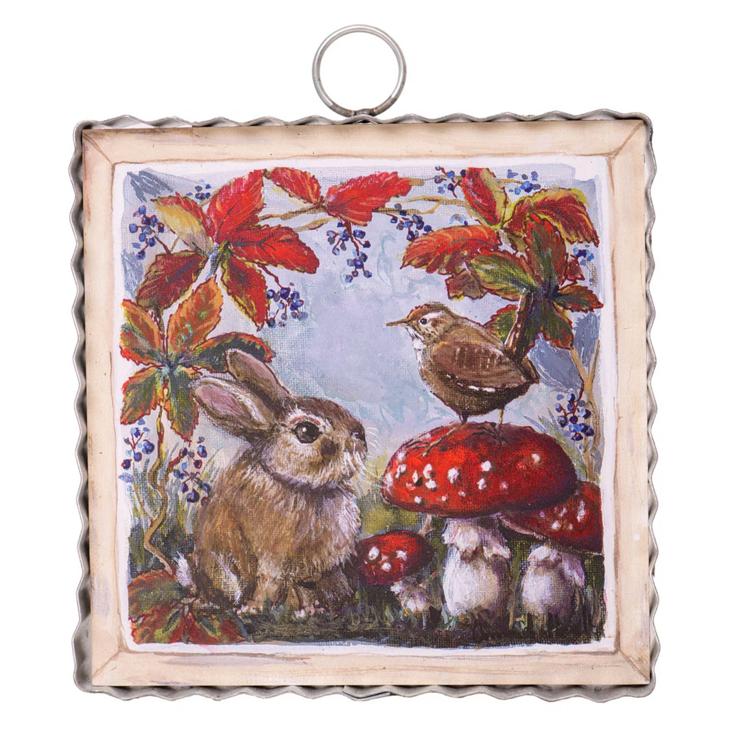 Autumn Forest Floor Friends Mini Print