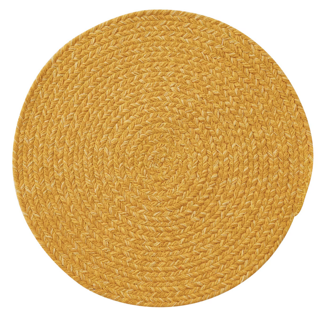 Cumin Round Braided Placemat