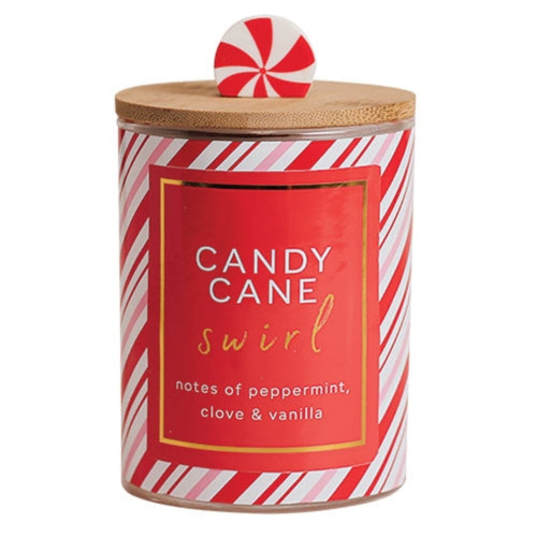 Candy Cane Swirl Candle