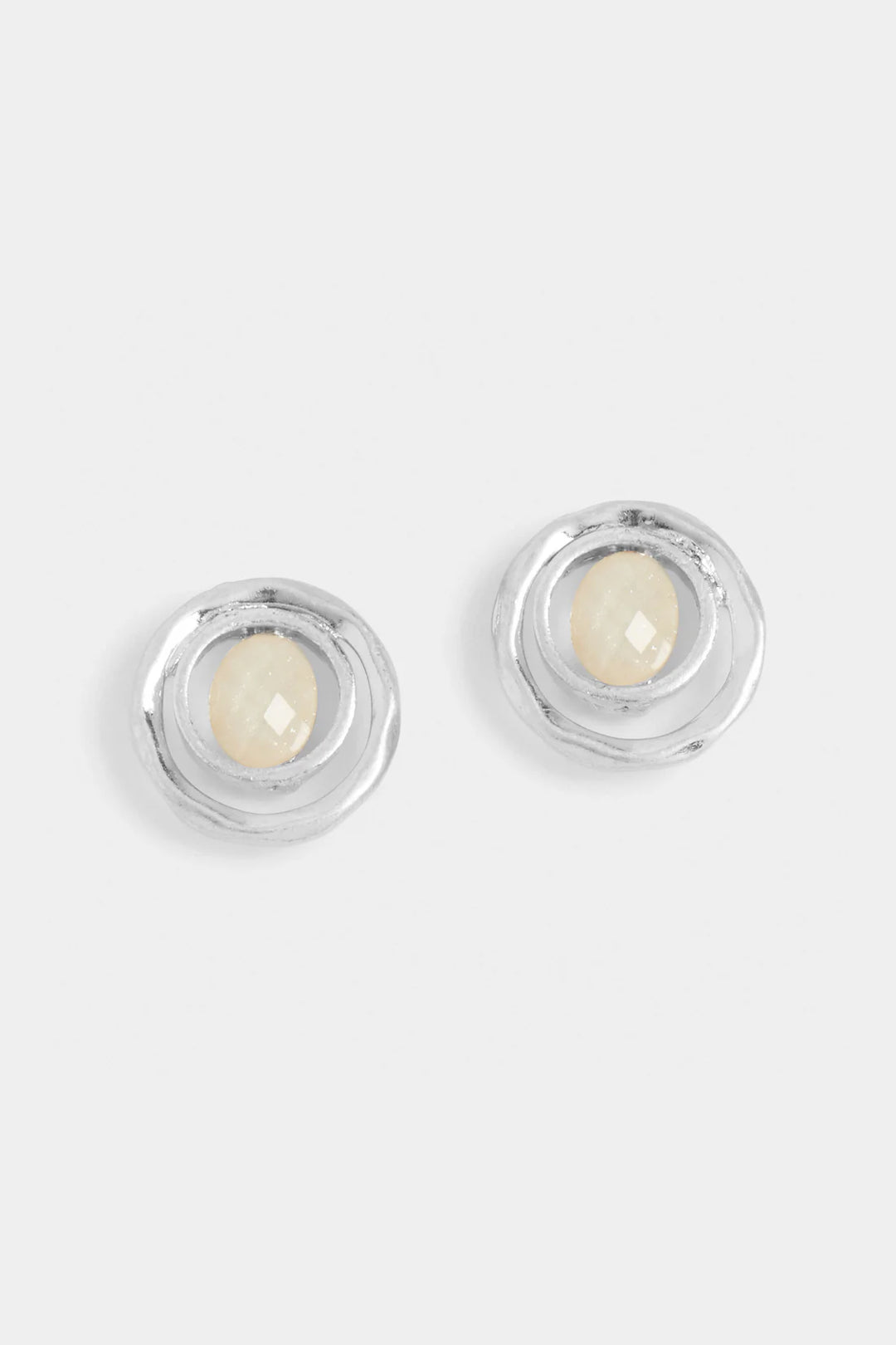 Two Circle Silver Stud