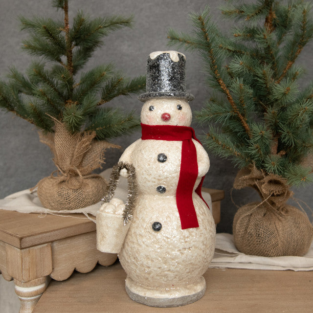 Glittered Snow Day Snowman