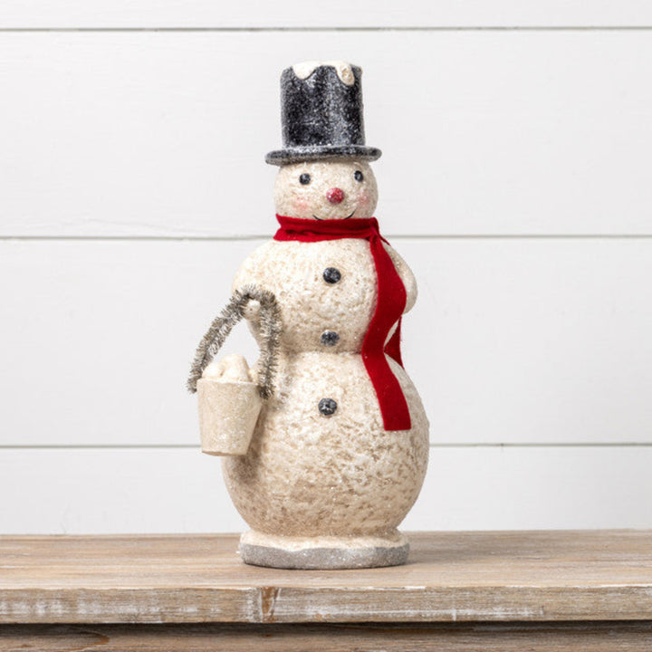 Glittered Snow Day Snowman