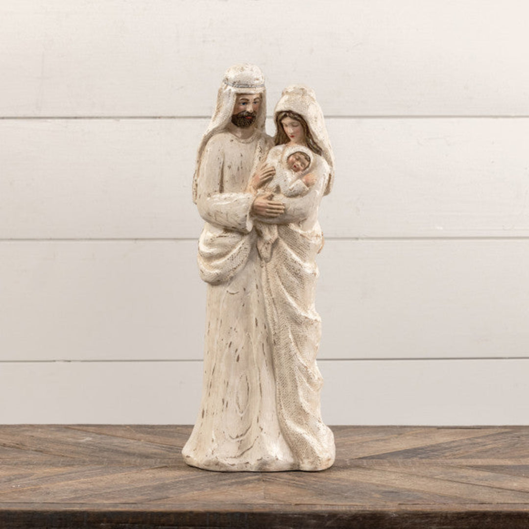 Wooden Look Holy Family